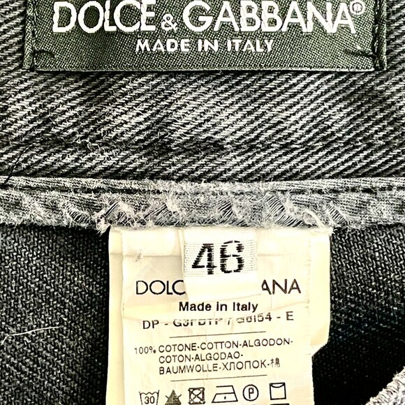 Dolce & Gabbana, Via San Damiano, Black Jeans Italian 46, US Size… - Picture 3 of 10